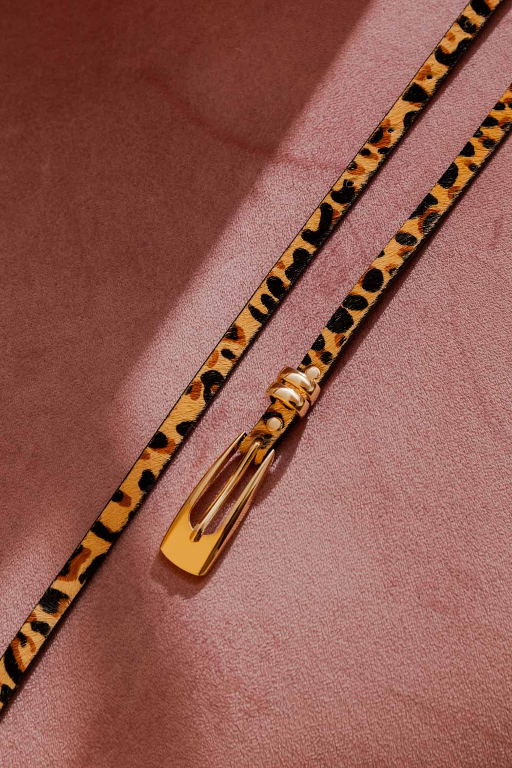 Thin Leopard Belt