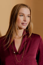 Gold Venetian Star Necklace Gold O/S