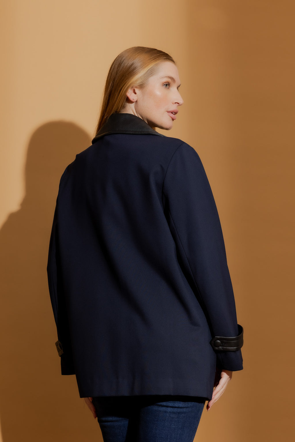 Navy Ponte London Coat
