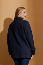 Navy Ponte London Coat