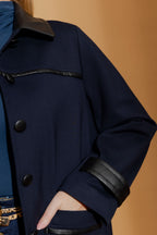 Navy Ponte London Coat