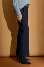 Navy Ponte Long Culotte
