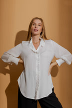 White Silky Roma Shirt