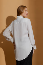 White Silky Roma Shirt