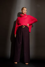 Wine Check Cleo Pant