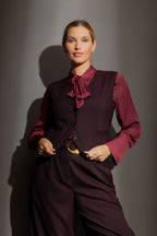 Wine Check Tailored Vest