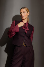 Wine Check Tailored Vest