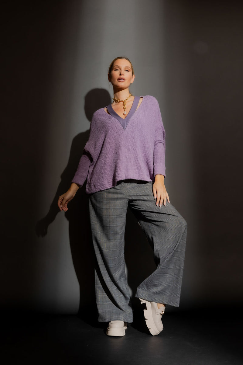Lilac Luxe Mod Rib Jumper
