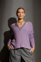 Lilac Luxe Mod Rib Jumper