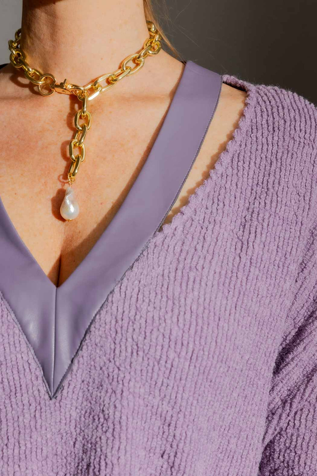 Lilac Luxe Mod Rib Jumper