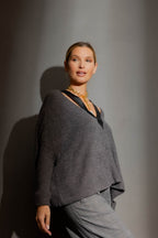Grey Luxe Rib Jumper