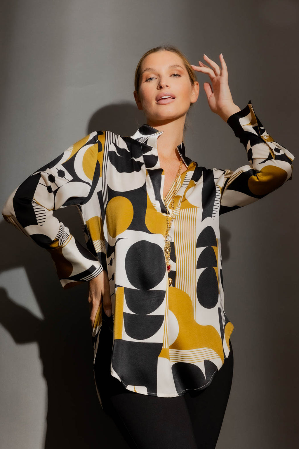 Black/Gold Blogger Shirt Blk/Gold