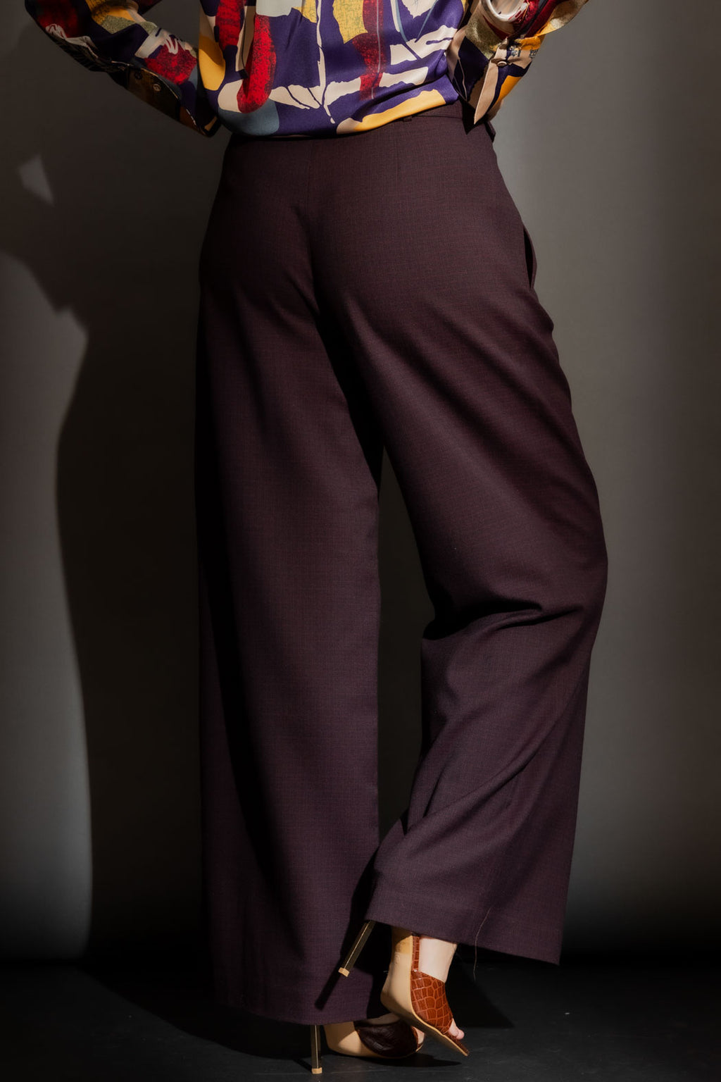 Wine Check Cleo Pant