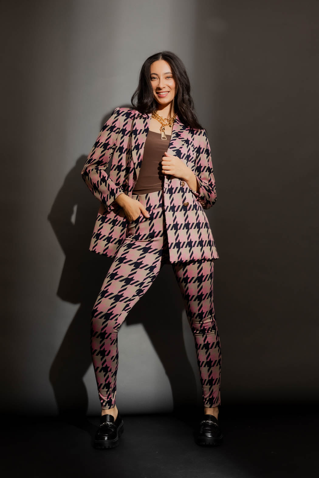 Pink/Beige Bari Blazer