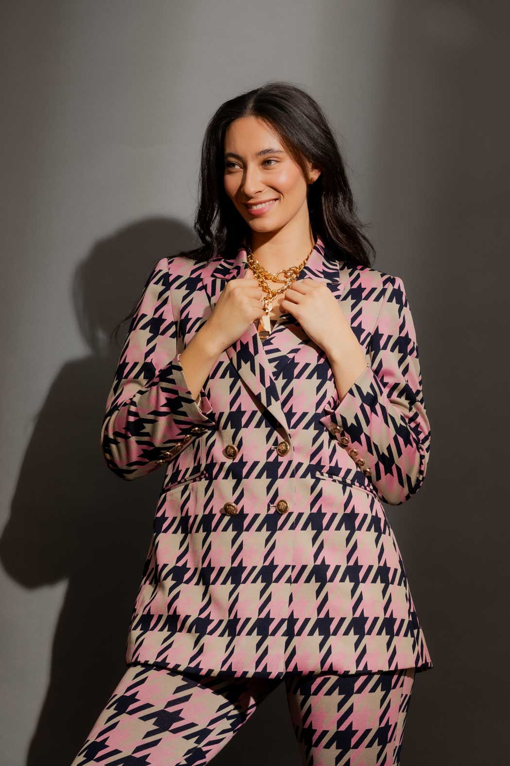 Pink/Beige Bari Blazer