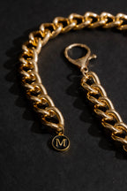 Heart Clasp Necklace Gold