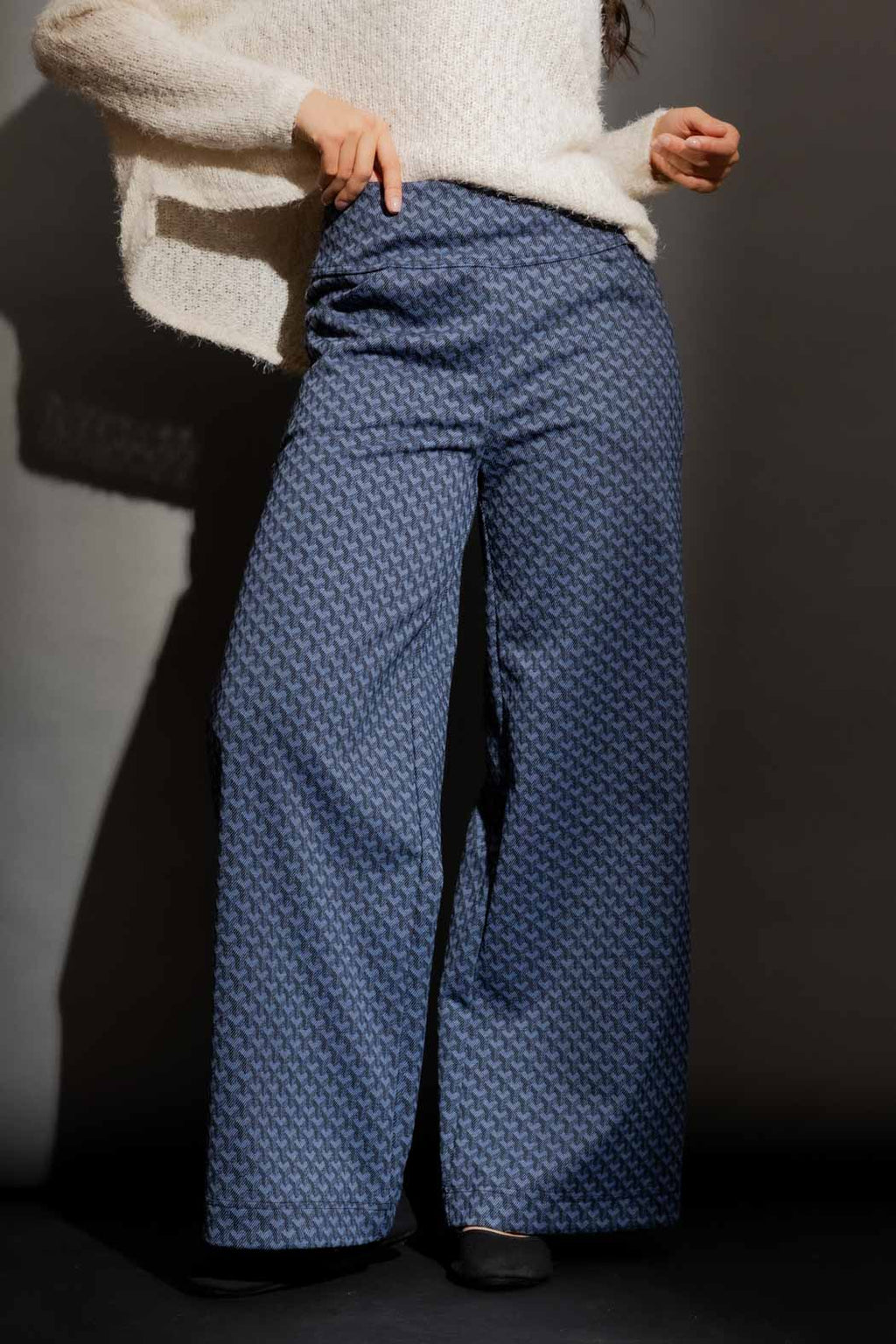 Denim Hearts Jet Culotte