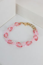 Pink Resin Necklace - SALE