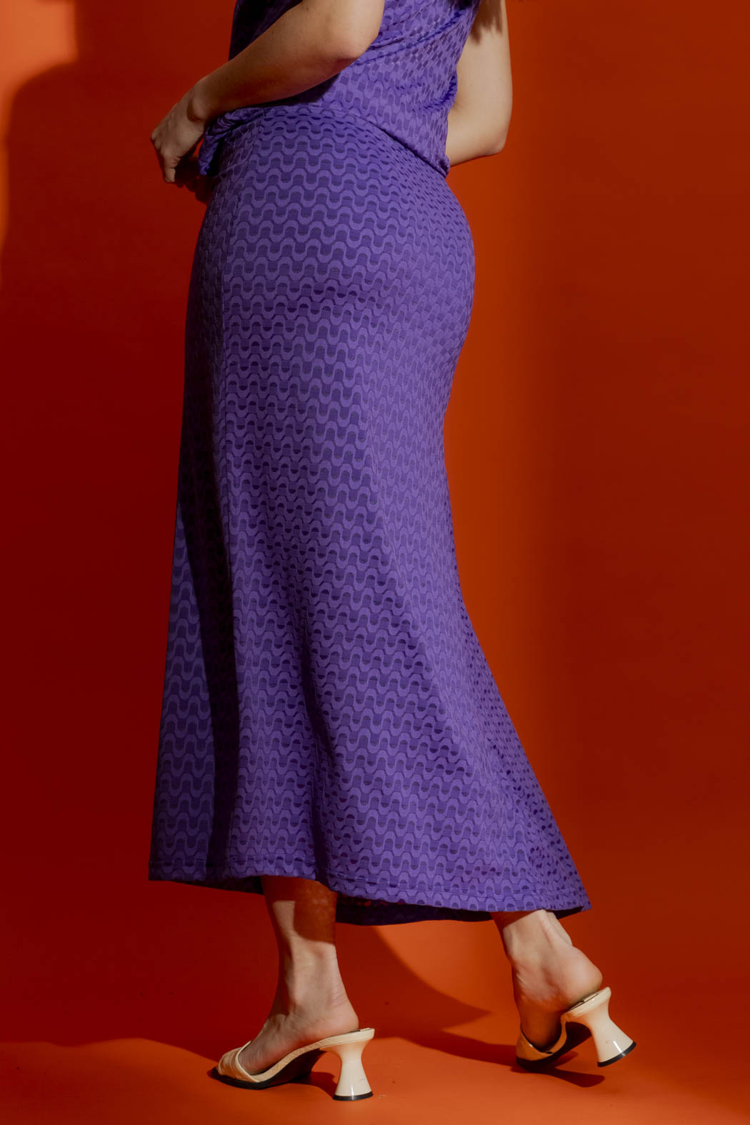 Purple Wave Goddess Skirt