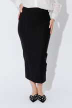 Black Double Layer Tube Skirt
