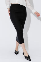 Black Double Layer Tube Skirt