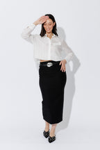 Black Double Layer Tube Skirt