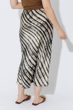 Lines Silky Bias Skirt