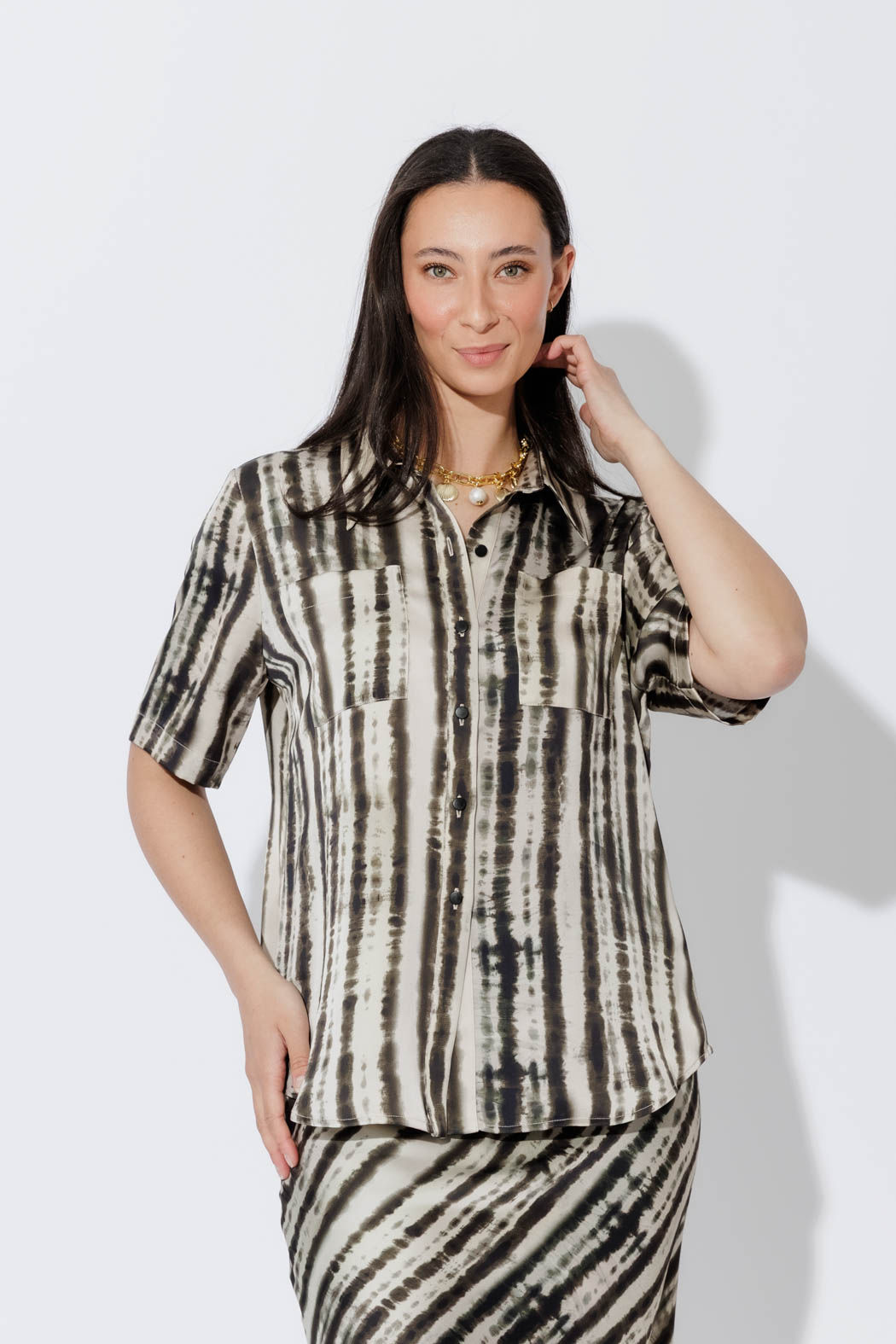 Lines Silky Lottie Shirt