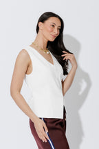 Ivory Euro Tailored Vest