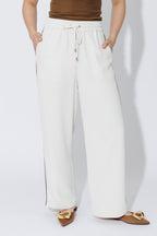 Ivory Stripe Sport Pant