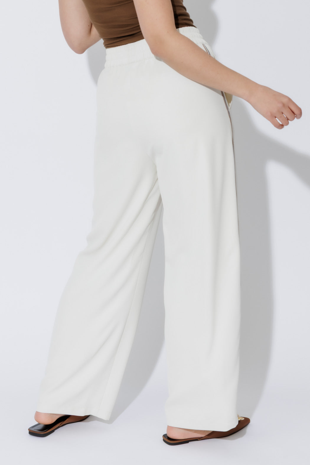 Ivory Stripe Sport Pant