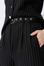 Black Stripe Cleo Short