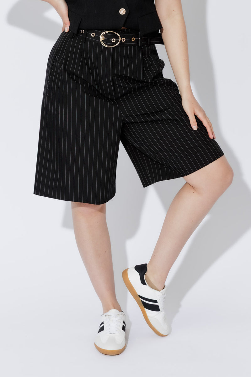 Black Stripe Cleo Short