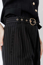 Black Stripe Cleo Short