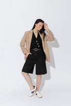 Black Stripe Cleo Short