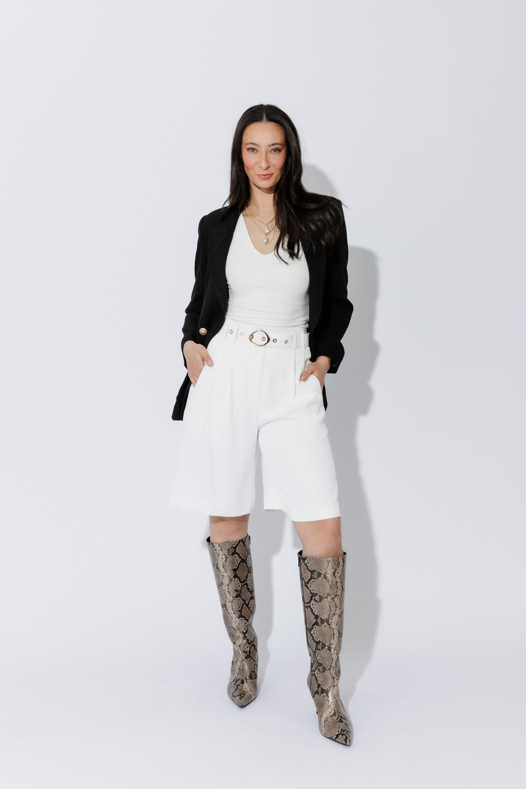 White Euro Cleo Short