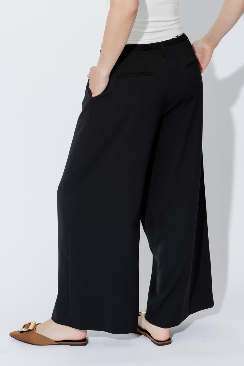 Black Side Tie Pant