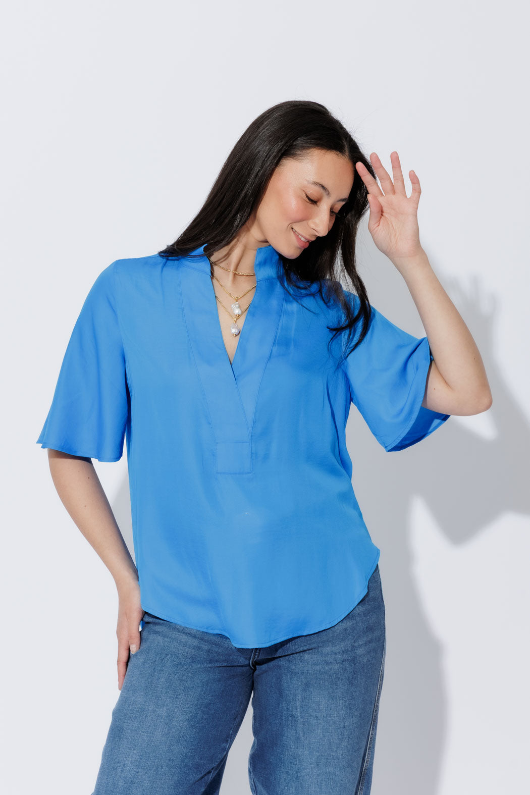 Sapphire Milan Fluted Blogger Shirt