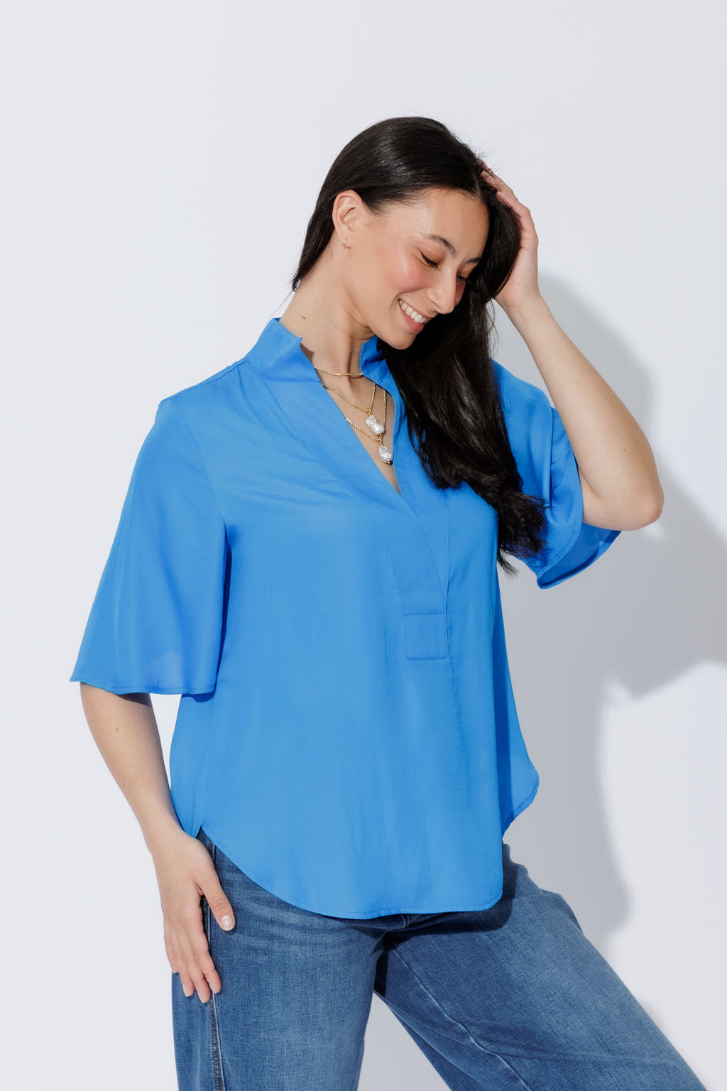 Sapphire Milan Fluted Blogger Shirt