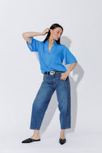 Sapphire Milan Fluted Blogger Shirt