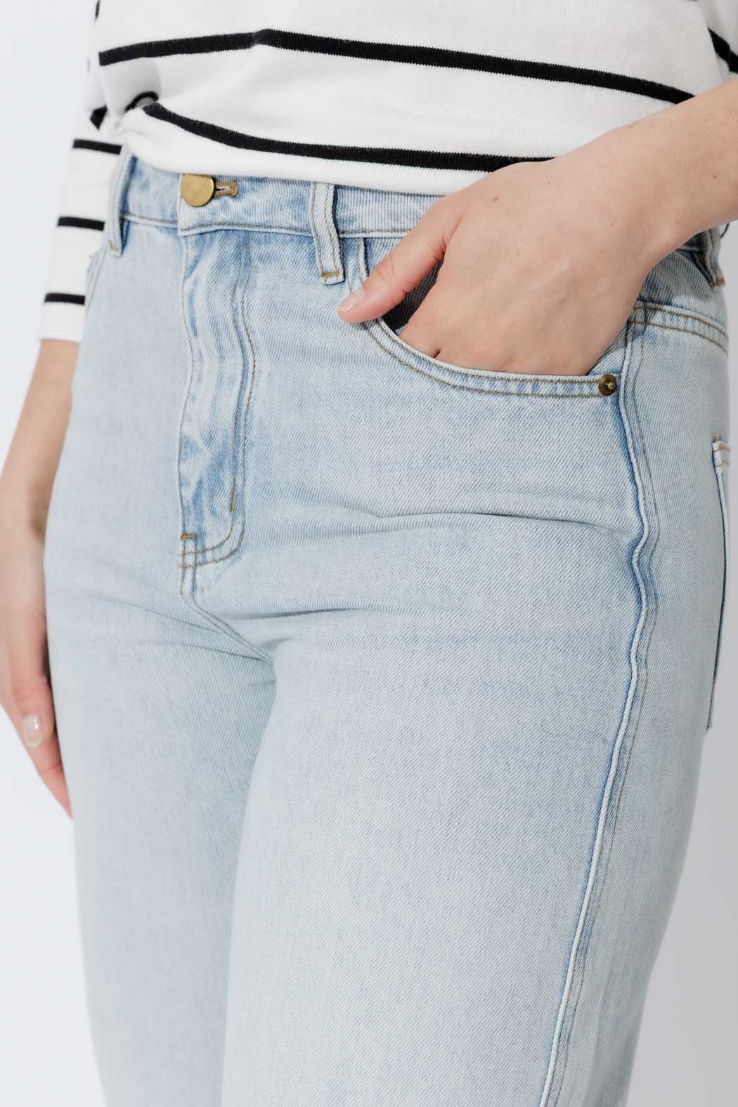 Light Denim Classic Barrel Jean