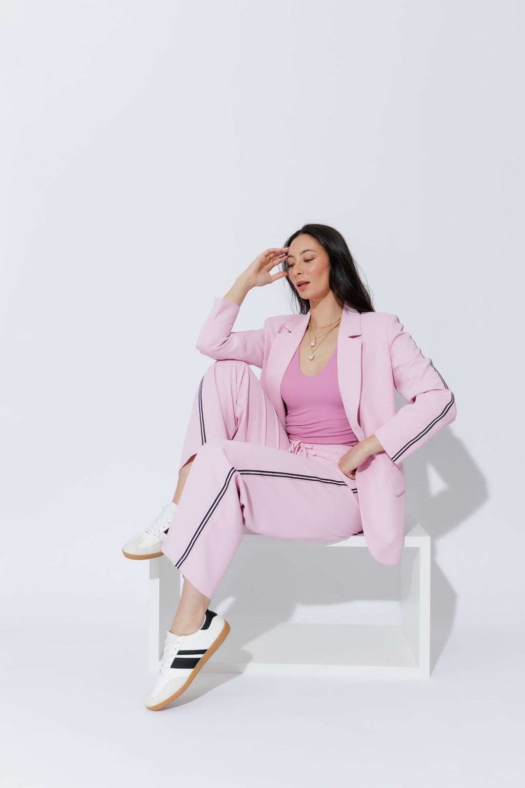 Pink Stripe Sport Pant