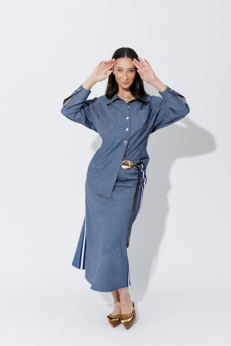 Chambray Hourglass Jacket