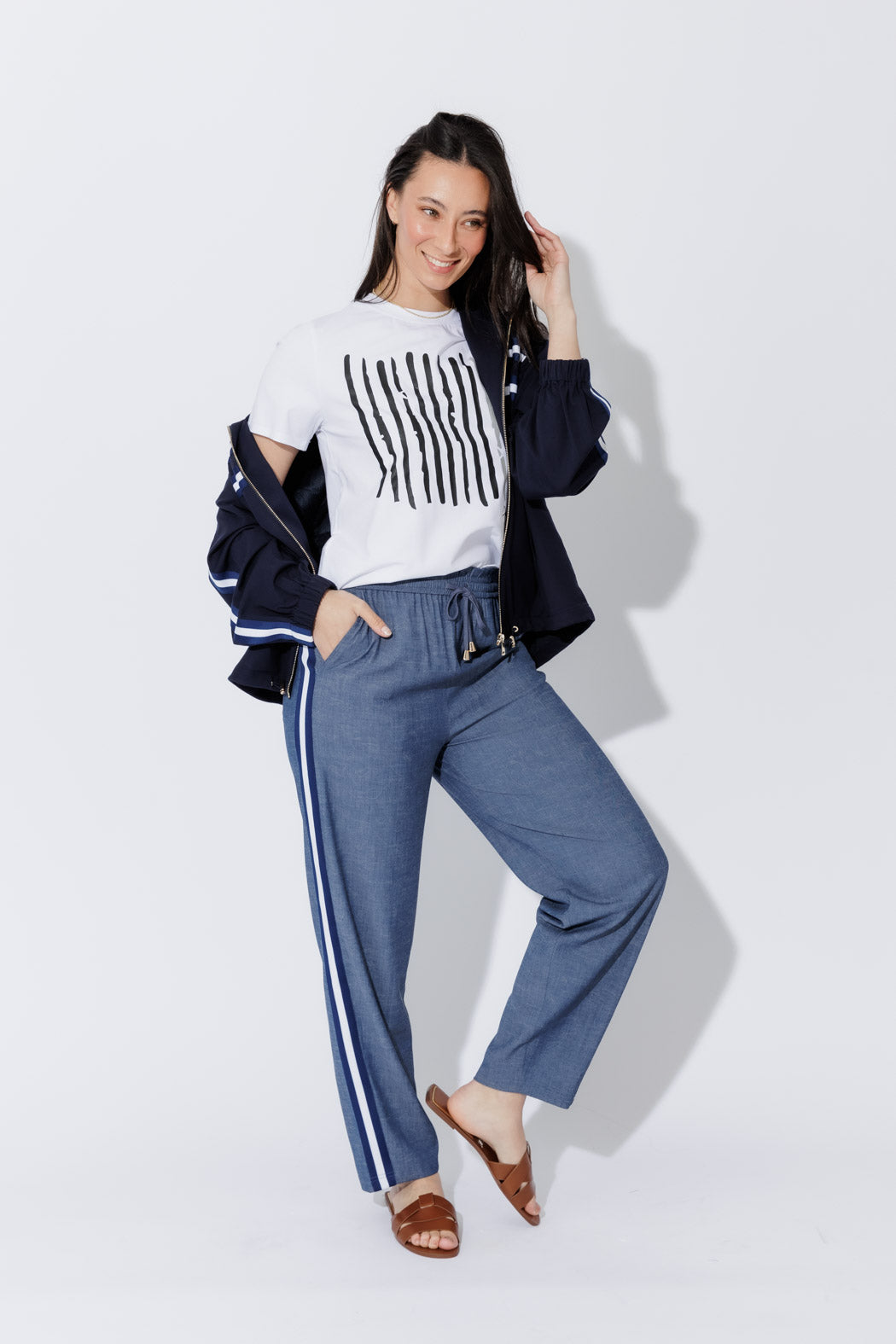 Chambray Sport Barrel Pant