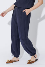 Navy Tencel Street Pant