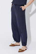 Navy Tencel Street Pant