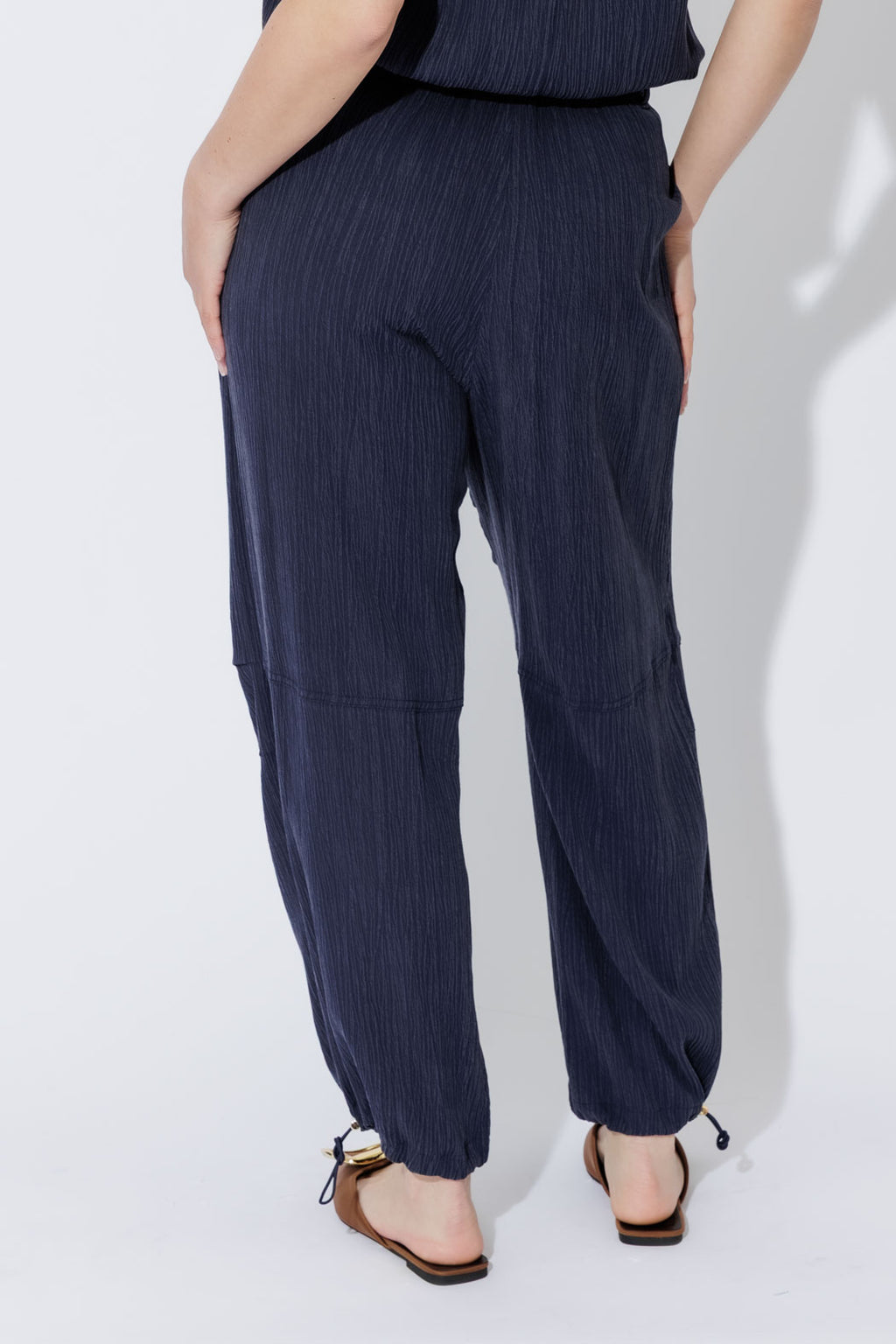 Navy Tencel Street Pant