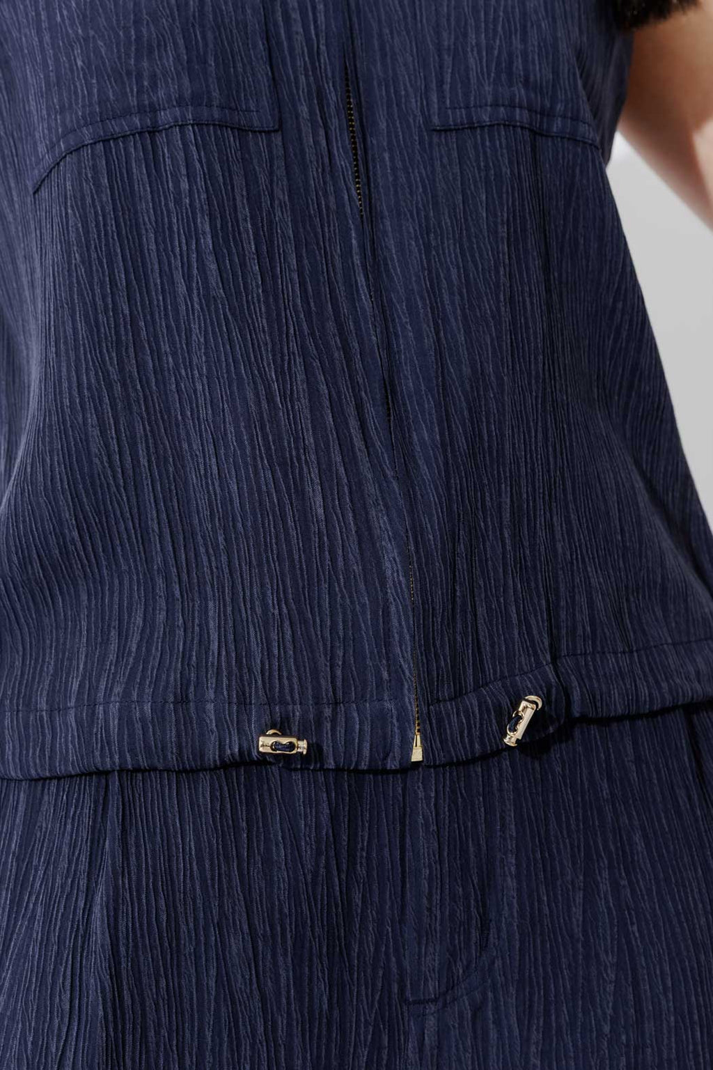 Navy Tencel Sport Vest