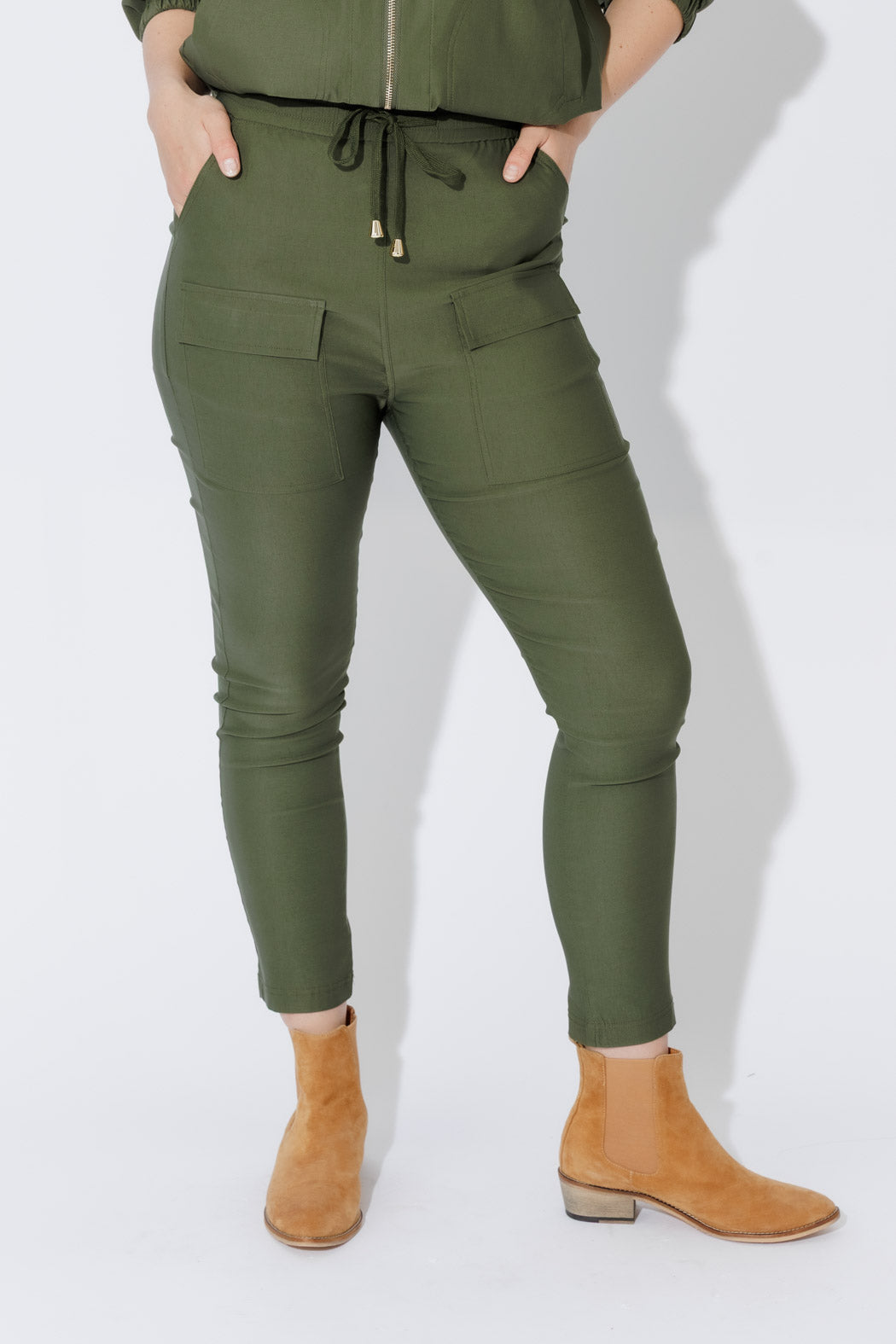 Khaki Lux Sport Cargo Pant