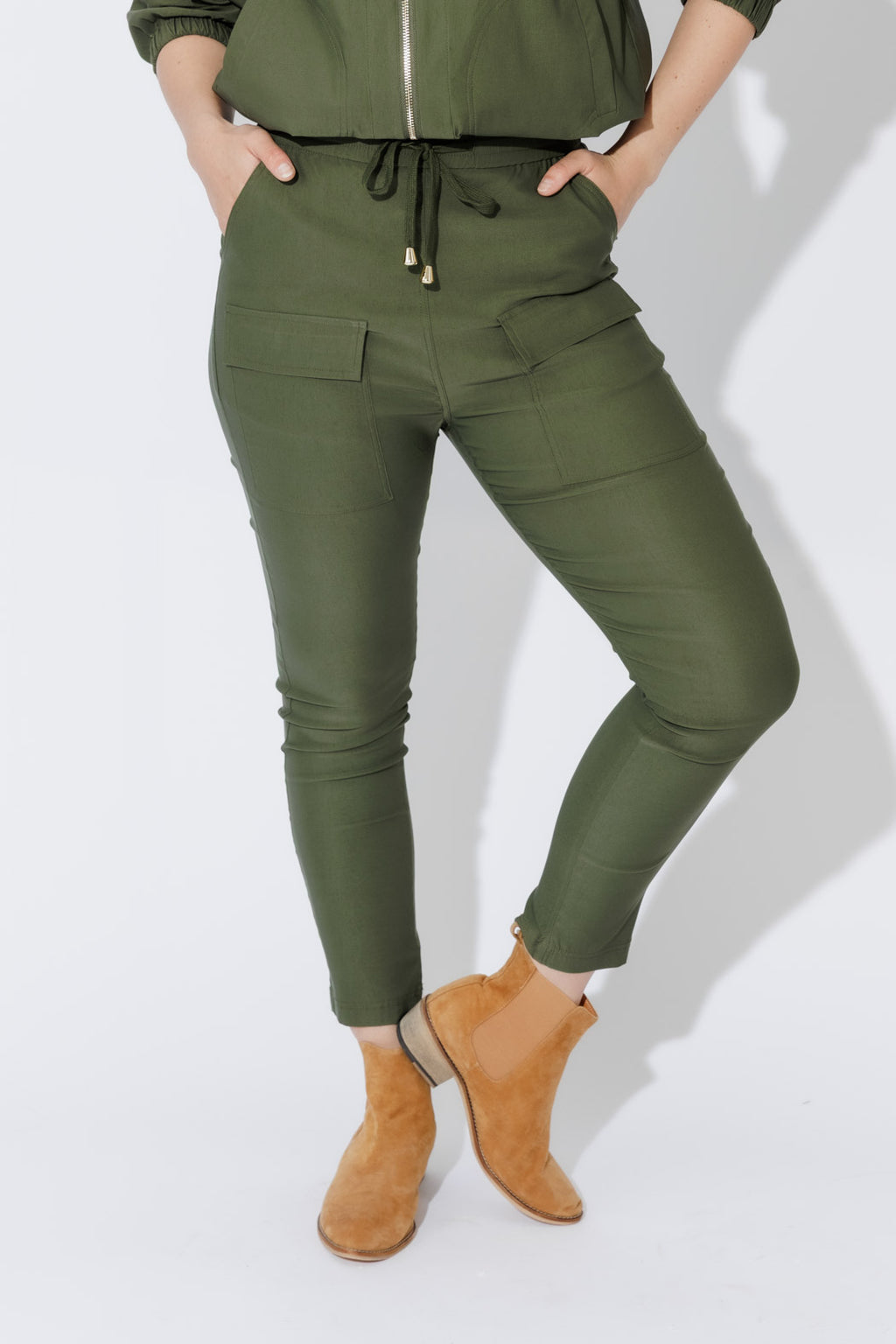 Khaki Lux Sport Cargo Pant